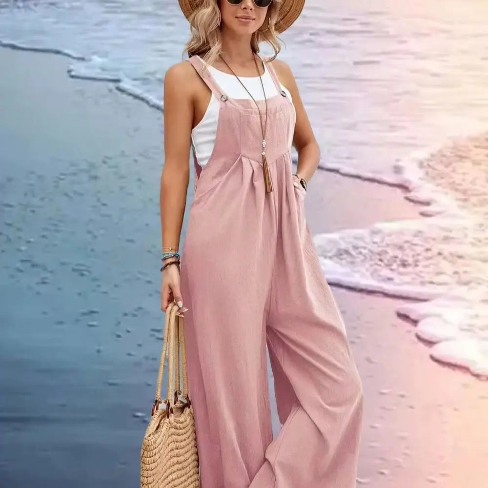 Combinaison Femme Jambes Larges – Style Ethnique Casual Élégant Printemps Été