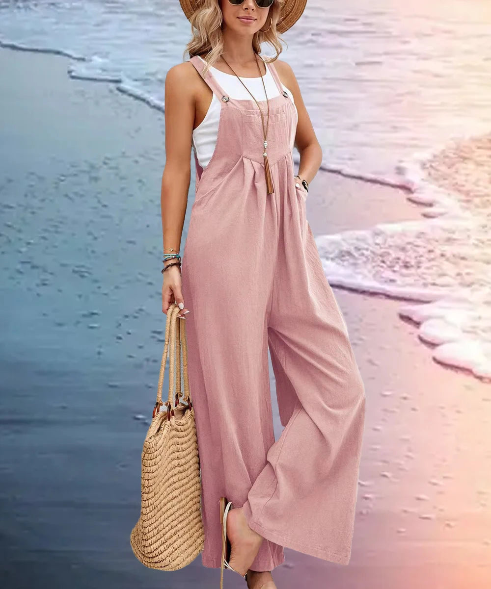 Combinaison Femme Jambes Larges – Style Ethnique Casual Élégant Printemps Été