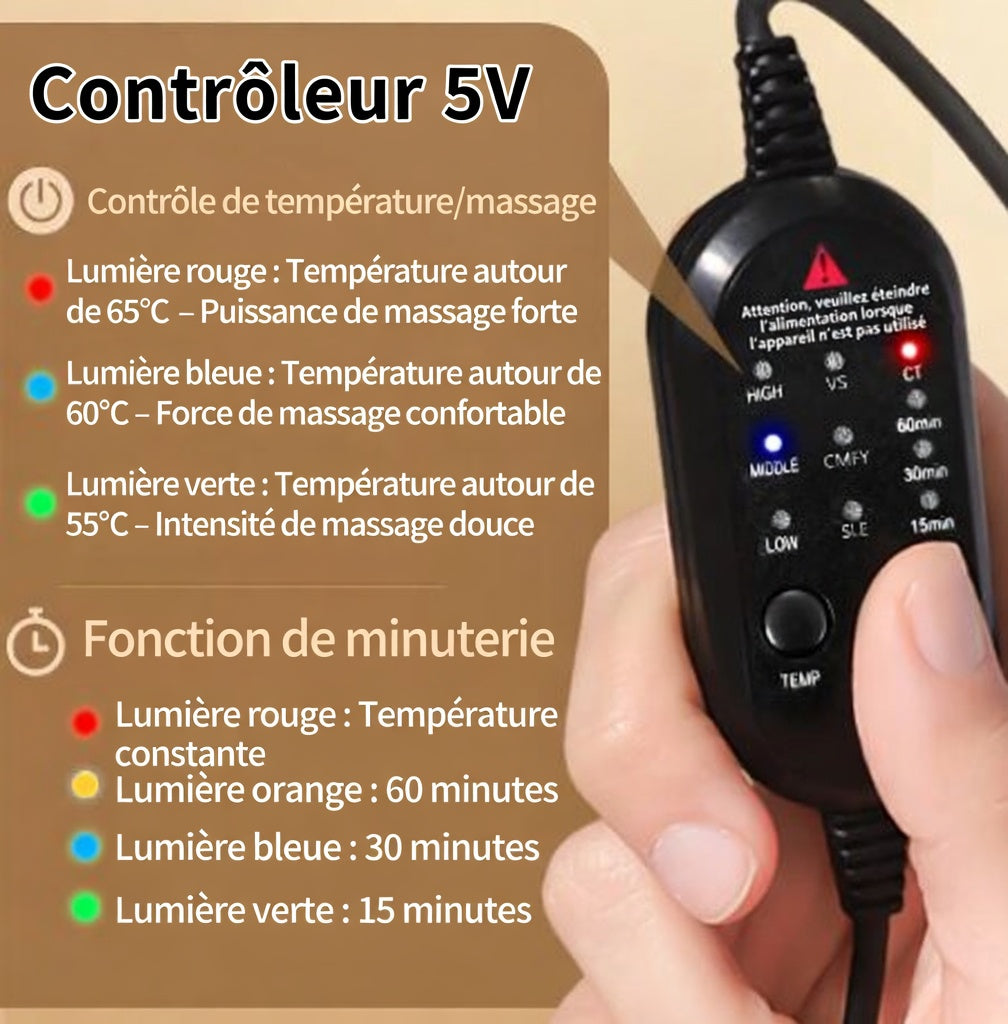 Masque Oculaire Chauffant Électrique – Compresse Chaude, Massage 3D & Anti-Fatigue Visuelle