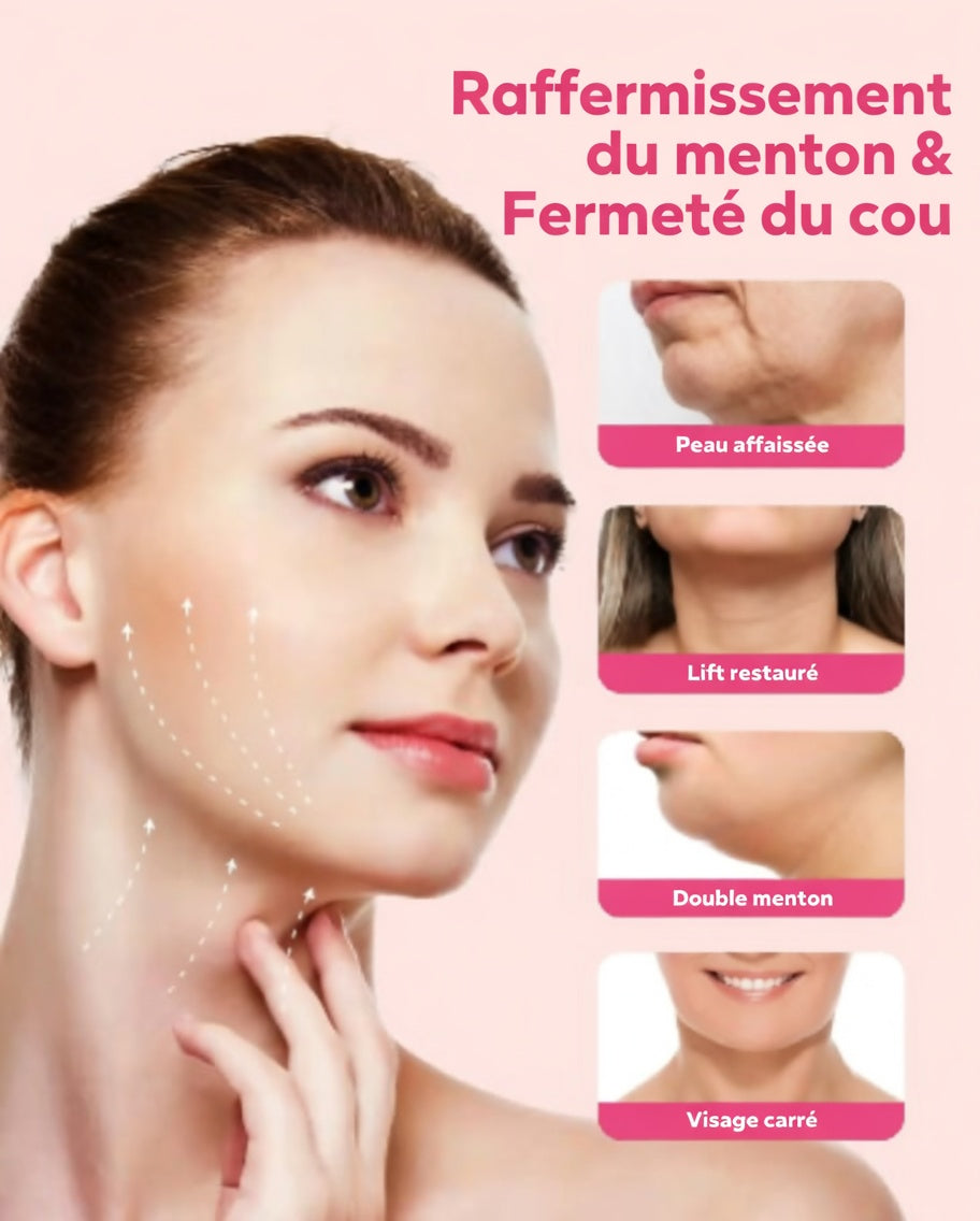Masque V-Line Réutilisable – Sangle Liftante Anti-Double Menton & Visage Sculpté