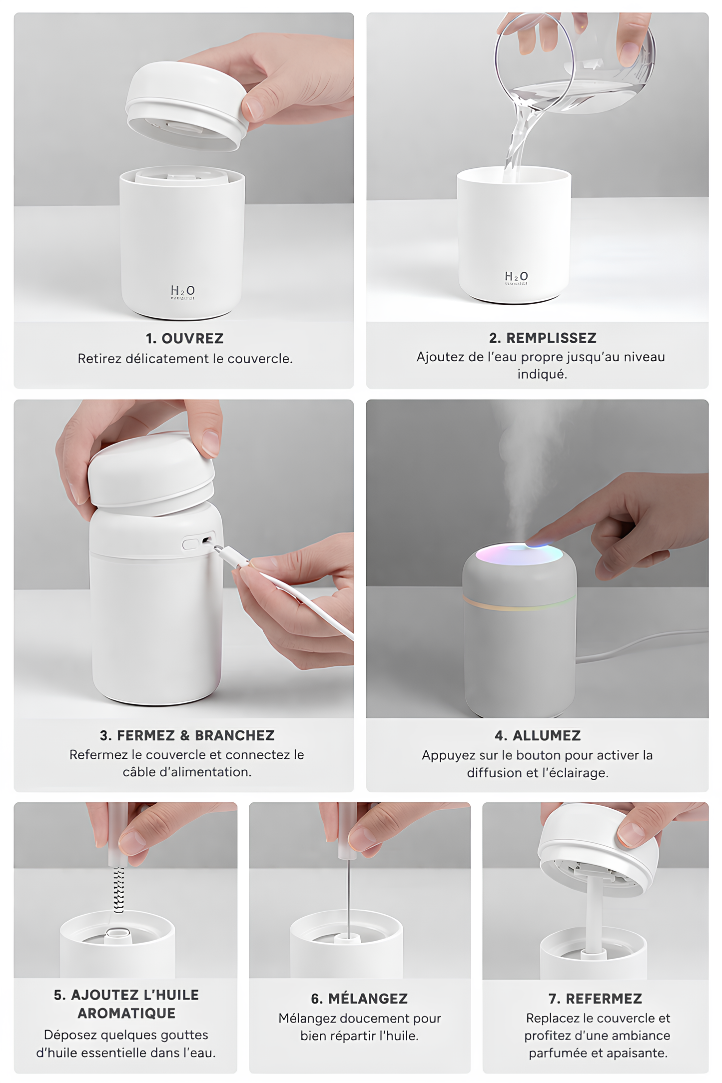 Aurata Mist – Diffuseur d'Arômes & Humidificateur 300ml